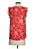 Beacon 100% Polyester Red Sleeveless Blouse Size S - photo 2