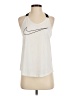 Nike 100% Polyester Silver Tank Top Size S - photo 1