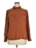 C established 1946 100% Rayon Brown Long Sleeve Button-Down Shirt Size XL - photo 1