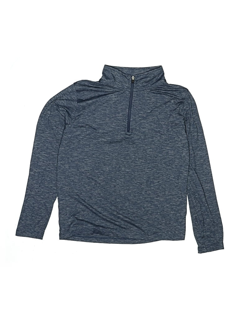 Pre-owned Crewcuts Kids' Long Sleeve Turtleneck In Blue