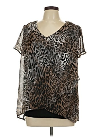 I.N. Studio Short Sleeve Blouse (view 1)