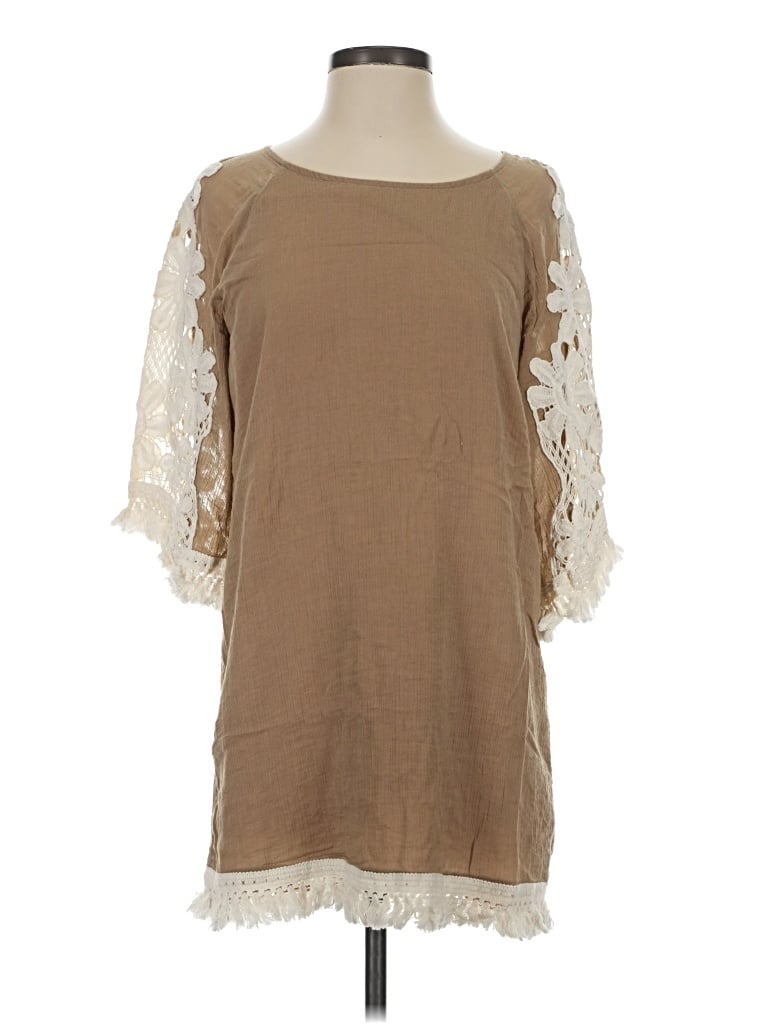 Pre-owned Umgee Casual Dress In Tan