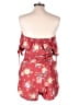 Derek Heart Floral Red Romper Size L - photo 2