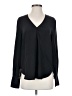 Thakoon 100% Silk Black Long Sleeve Silk Top Size 4 - photo 1