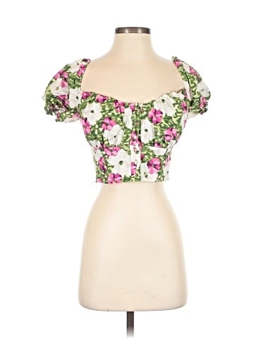 Bar III Short Sleeve Blouse (view 1)