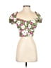 Bar III 100% Cotton Pink Short Sleeve Blouse Size XS - photo 1