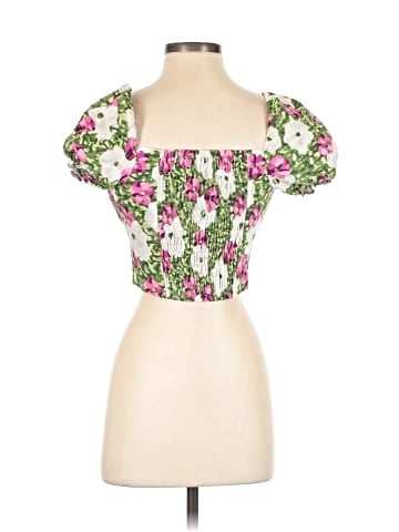 Bar III Short Sleeve Blouse (view 2)