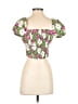 Bar III 100% Cotton Pink Short Sleeve Blouse Size XS - photo 2