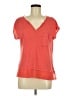 Sanctuary 100% Linen Orange Short Sleeve Top Size M - photo 1