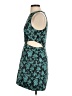 Hutch 100% Polyester Paisley Teal Cocktail Dress Size 0 - photo 5