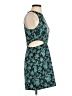 Hutch 100% Polyester Paisley Teal Cocktail Dress Size 0 - photo 4