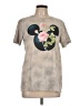 Disney 100% Cotton Floral Tan Short Sleeve T-Shirt Size L - photo 1