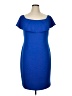Bold Elements Solid Blue Cocktail Dress Size XL (estimated) - photo 1