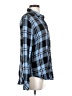 Rails 100% Rayon Plaid Blue Long Sleeve Button-Down Shirt Size S - photo 4