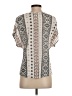 Blue Rain Aztec Or Tribal Print Ivory Short Sleeve T-Shirt Size XS - photo 2