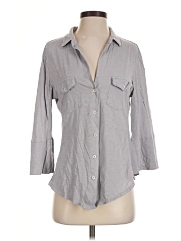 James Perse 3/4 Sleeve Button-Down Shirt (view 1)