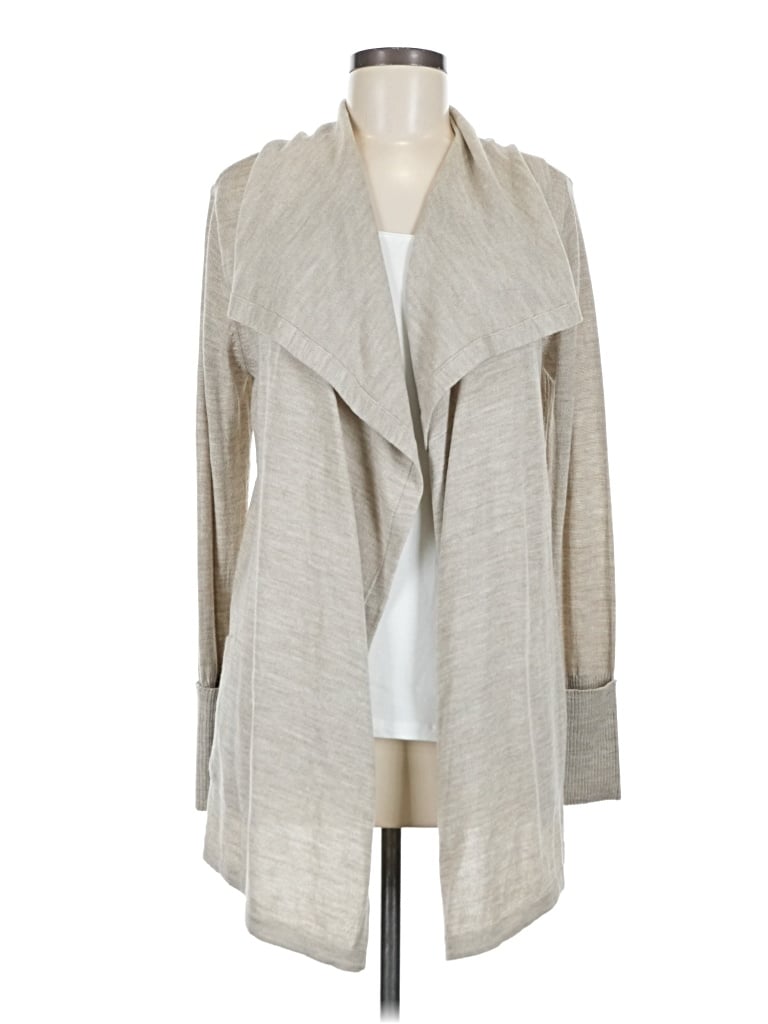 Pre-owned Eddie Bauer Cardigan Sweater In Tan