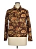 Appleseeds Floral Brown Jacket Size 14 - photo 1