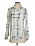 Assorted Brands Plaid Gray Long Sleeve Blouse Size S - photo 1