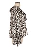 Flying Tomato 100% Polyester Animal Print Ivory Long Sleeve Blouse Size L - photo 4