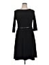 Anne Klein Solid Black Casual Dress Size 14 - photo 1