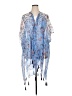 Free Press 100% Polyester Blue Kimono Size M - photo 1