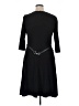 Anne Klein Solid Black Casual Dress Size 14 - photo 2