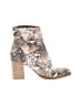 Pierre Dumas Ivory Ankle Boots Size 10 - photo 1