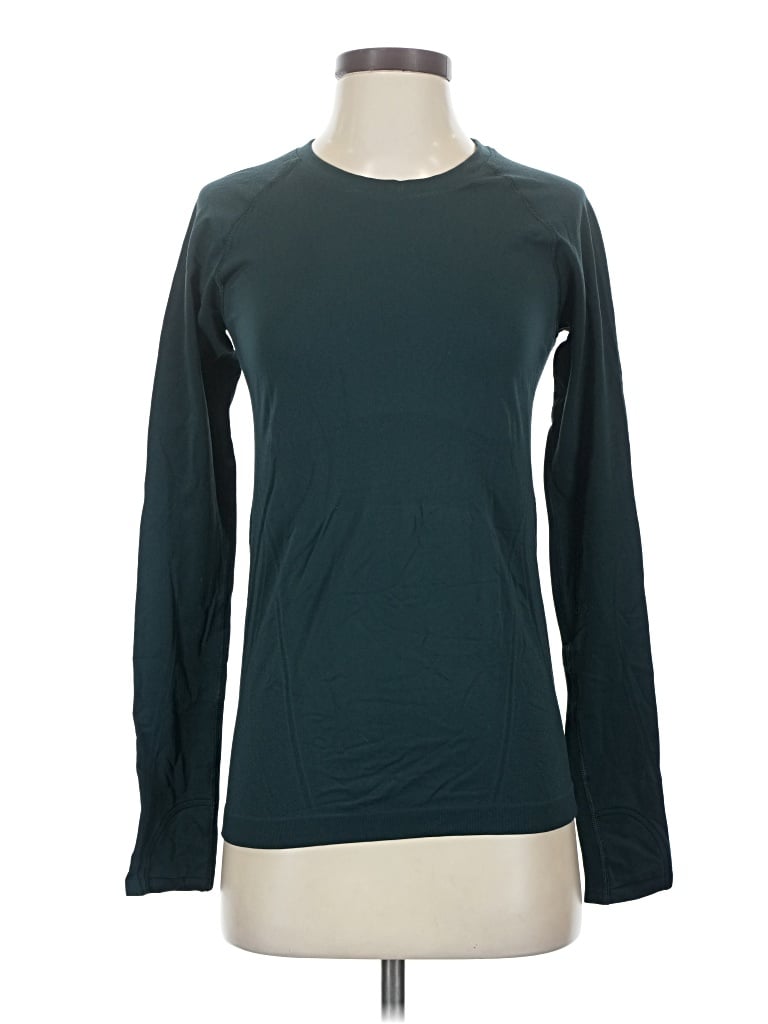 Pre-owned Athleta Long Sleeve T-shirt In Teal