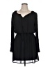 Want and Need 100% Polyester Solid Black Casual Dress Size XL - photo 1