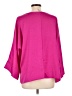 2 Hearts 100% Polyester Pink 3/4 Sleeve Top Size L (estimated) - photo 2