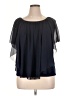 C established 1946 100% Polyester Black Short Sleeve Blouse Size XL - photo 1