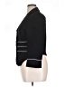 Studio 1 100% Polyester Stripes Black Blazer Size 14 - photo 5