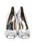 Badgley Mischka Silver Heels Size 8 - photo 2