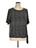 Chico's Tweed Black Short Sleeve T-Shirt Size XL (3) - photo 1