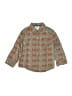 Little Maven Hearts Teal Long Sleeve Button-Down Shirt Size 3 - photo 1