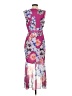 Milly 100% Polyester Print Pink Cocktail Dress Size 2 - photo 2