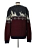 Assorted Brands 100% Acrylic Print Burgundy Pullover Sweater Size L - photo 2