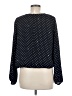 Tommy Hilfiger 100% Polyester Polka Dots Black Long Sleeve Blouse Size M - photo 2