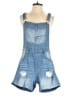 Zenana 100% Cotton Blue Overalls Size S - photo 1