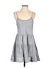JOA Checkered-gingham Gray Casual Dress Size XS - photo 1