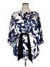 Zara Basic Blue 3/4 Sleeve Blouse Size XL - photo 1