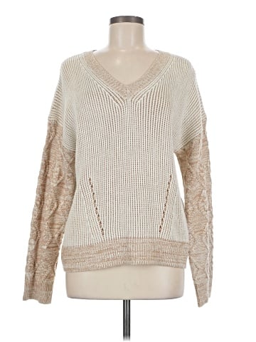 Hem & Thread Pullover Sweater (view 1)