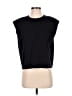 Babaton 100% Cotton Black Short Sleeve Top Size S - photo 1