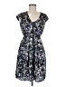 H&M 100% Polyester Print Blue Cocktail Dress Size 6 - photo 1