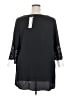 BLOOMCHIC 100% Polyester Black 3/4 Sleeve Blouse Size 18 - photo 2