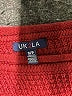 UK 2 LA 100% Acrylic Plaid Burgundy Pullover Sweater Size S - photo 7