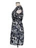 H&M 100% Polyester Print Blue Cocktail Dress Size 6 - photo 5
