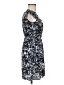 H&M 100% Polyester Print Blue Cocktail Dress Size 6 - photo 4