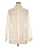 Basic Editions Ivory Long Sleeve Blouse Size XL - photo 1